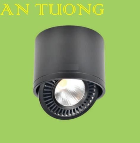  đèn lon led ốp trần nổi spotlight xoay chiếu điểm 7w vỏ đen 