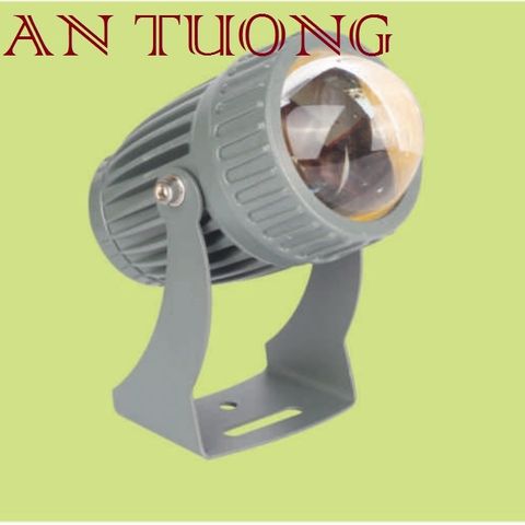  đèn rọi cột 10w chiếu xa 10m ánh sáng vàng, rọi tường ngoài trời 016 