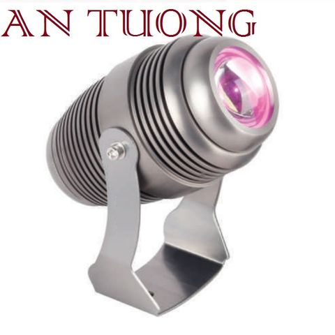  đèn rọi cột 10w chiếu xa 30m ánh sáng tím, rọi tường ngoài trời 018 