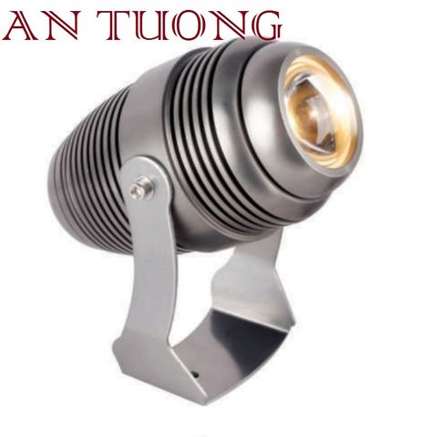  đèn rọi cột 10w chiếu xa 30m ánh sáng vàng, rọi tường ngoài trời 019 