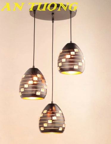  đèn thả 3 bóng trang trí quầy bar bàn ăn phòng bếp phòng ăn 0015 