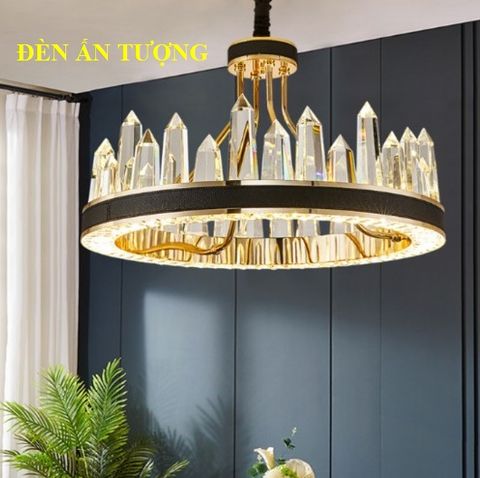  ĐÈN THẢ BÀN ĂN PHA LÊ LED ĐẸP MẮT HIỆN ĐẠI, SANG TRỌNG 010 - ĐÈN THẢ BÀN ĂN CĂN HỘ CHUNG CƯ 