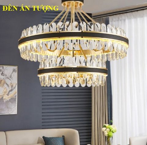  ĐÈN THẢ BÀN ĂN PHA LÊ LED ĐẸP MẮT HIỆN ĐẠI, SANG TRỌNG 012 - ĐÈN THẢ BÀN ĂN CĂN HỘ CHUNG CƯ 