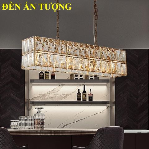  ĐÈN THẢ BÀN ĂN PHA LÊ LED ĐẸP MẮT HIỆN ĐẠI, SANG TRỌNG 028 - ĐÈN THẢ BÀN ĂN CĂN HỘ CHUNG CƯ 