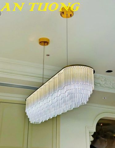  đèn thả bàn ăn pha lê trang trí phòng ăn, phòng bếp đẹp hiện đại 002 