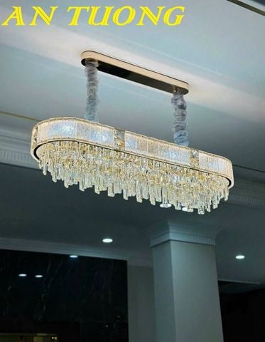  đèn thả bàn ăn pha lê trang trí phòng ăn, phòng bếp đẹp hiện đại 004 