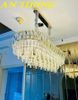 đèn thả bàn ăn pha lê trang trí phòng ăn, phòng bếp đẹp hiện đại 007