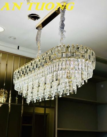  đèn thả bàn ăn pha lê trang trí phòng ăn, phòng bếp đẹp hiện đại 007 