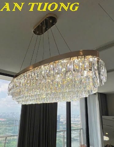  đèn thả bàn ăn pha lê trang trí phòng ăn, phòng bếp đẹp hiện đại 008 