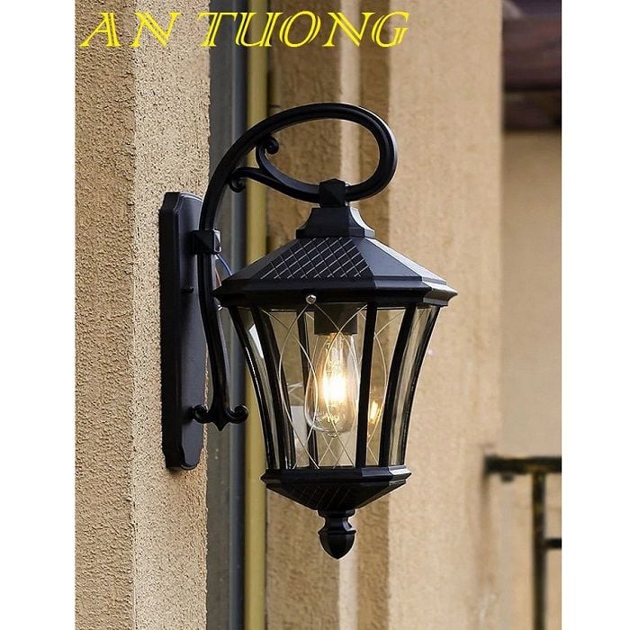 đèn trang trí ngoài trời treo vách tường ngoài trời cổ điển 05