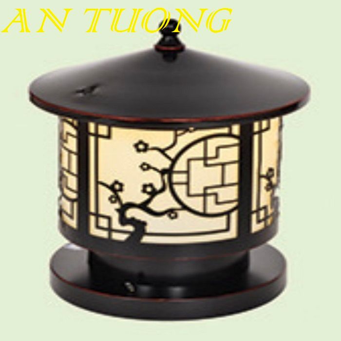 đèn trụ cổng tròn trang trí đầu cột 05 size 250mm