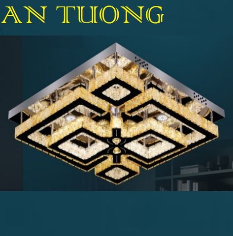  đèn mâm ốp trần pha lê led trang trí phòng khách, nhà phố, biệt thự cổ điển tân cổ điển 010 