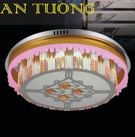  đèn mâm ốp trần pha lê led trang trí phòng khách, nhà phố, biệt thự cổ điển tân cổ điển 013 