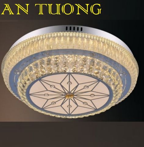  đèn mâm ốp trần pha lê led trang trí phòng khách, nhà phố, biệt thự cổ điển tân cổ điển 014 