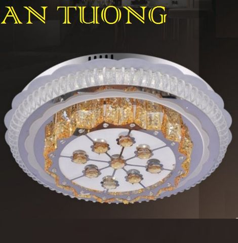  đèn mâm ốp trần pha lê led trang trí phòng khách, nhà phố, biệt thự cổ điển tân cổ điển 015 