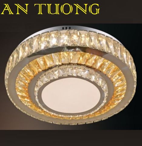  đèn mâm ốp trần pha lê led trang trí phòng khách, nhà phố, biệt thự cổ điển tân cổ điển 017 