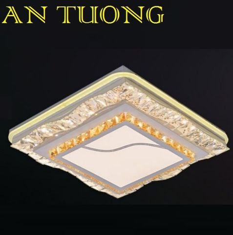  đèn mâm ốp trần pha lê led trang trí phòng khách, nhà phố, biệt thự cổ điển tân cổ điển 029 