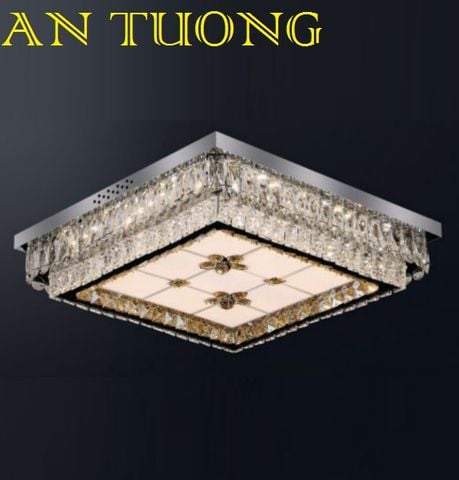  đèn mâm ốp trần pha lê led trang trí phòng khách, nhà phố, biệt thự cổ điển tân cổ điển 032 