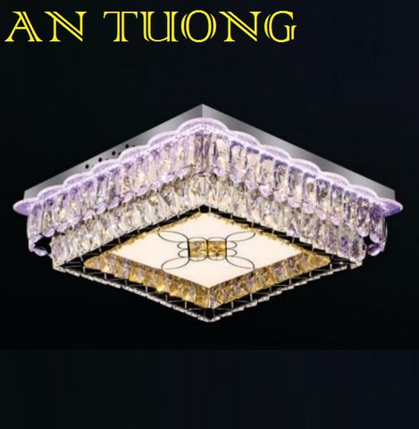  đèn mâm ốp trần pha lê led trang trí phòng khách, nhà phố, biệt thự cổ điển tân cổ điển 041 