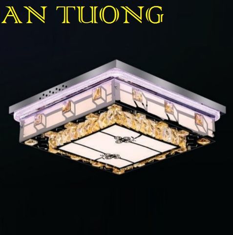  đèn mâm ốp trần pha lê led trang trí phòng khách, nhà phố, biệt thự cổ điển tân cổ điển 044 