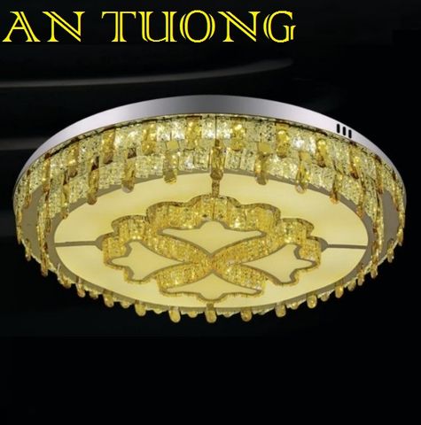  đèn mâm ốp trần pha lê led trang trí phòng khách, nhà phố, biệt thự cổ điển tân cổ điển 083 