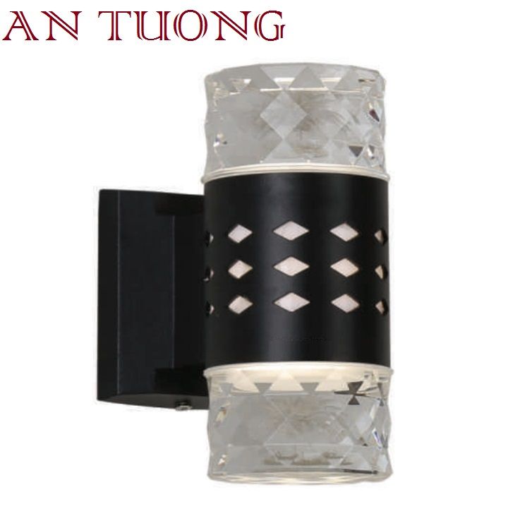 ĐÈN TREO TƯỜNG TRỤ CỘT 2 ĐẦU PHA LÊ HẮT SÁNG TRANG TRÍ NGOÀI TRỜI ĐẸP