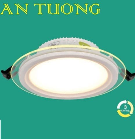  đèn led âm trần mặt kính 18w 3 màu, 3 chế độ ánh sáng, đổi màu ánh sáng 