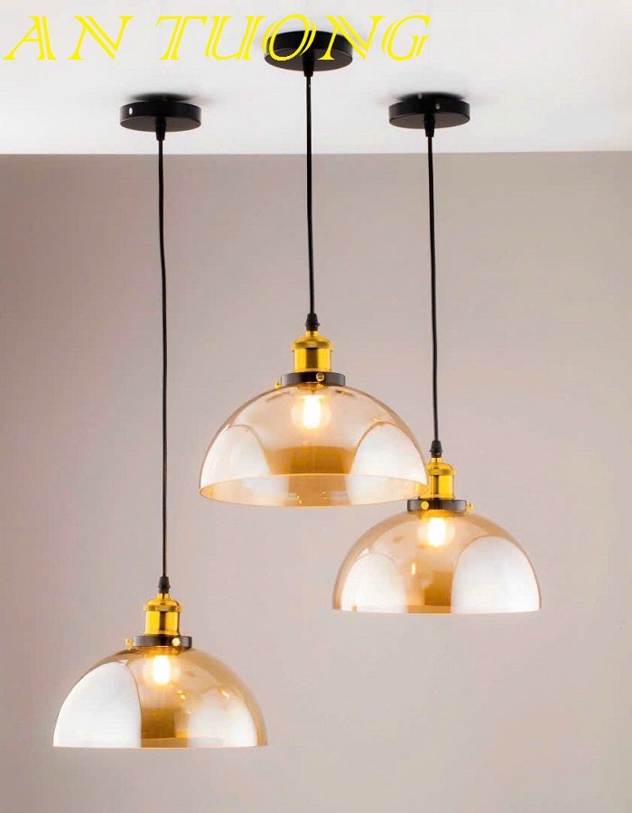 đèn thả trần trang trí phòng bếp đẹp, bàn đảo bếp phòng ăn hiện đại 025