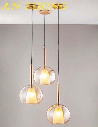  đèn thả trần trang trí phòng bếp đẹp, bàn đảo bếp phòng ăn hiện đại 029 
