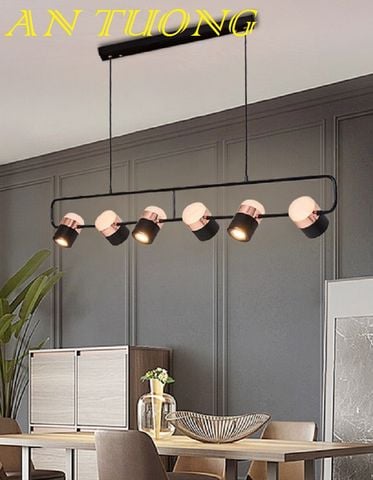  đèn thả trần trang trí phòng bếp đẹp, bàn đảo bếp phòng ăn hiện đại 033 