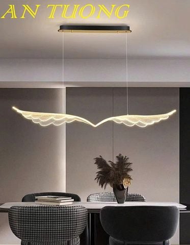  đèn thả trần trang trí phòng bếp đẹp, bàn đảo bếp phòng ăn hiện đại 036 