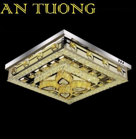  đèn mâm ốp trần pha lê led trang trí phòng khách, nhà phố, biệt thự cổ điển tân cổ điển 03 