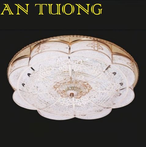  đèn mâm ốp trần pha lê led trang trí phòng khách, nhà phố, biệt thự cổ điển tân cổ điển 07 