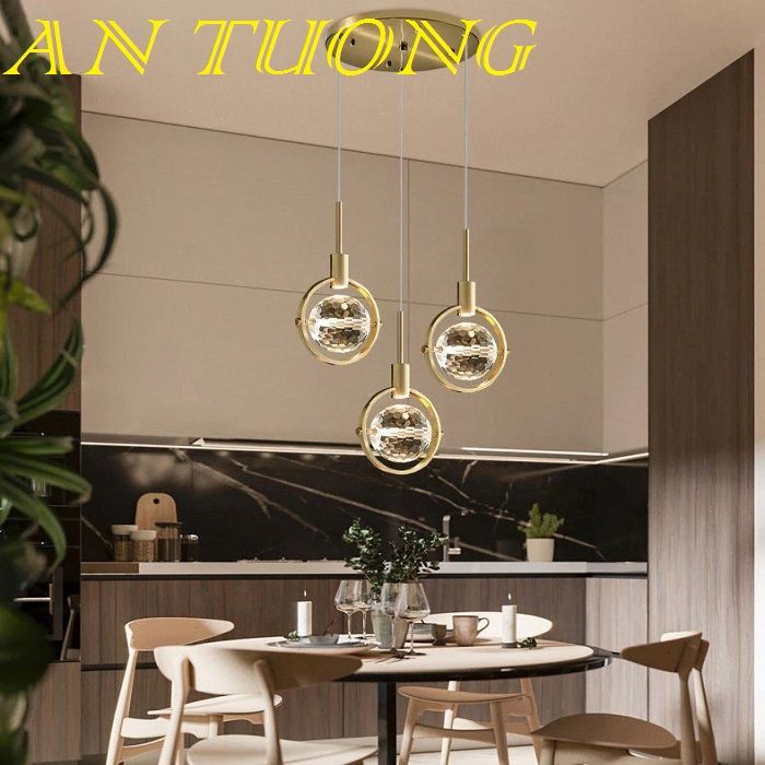 đèn thả trần, đèn thả trang trí bàn ăn, trang trí quầy bar, trang trí đảo bếp 025