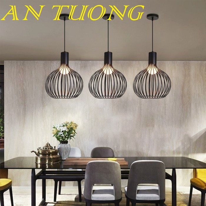 đèn thả trần, đèn thả trang trí bàn ăn, trang trí quầy bar, trang trí đảo bếp 053