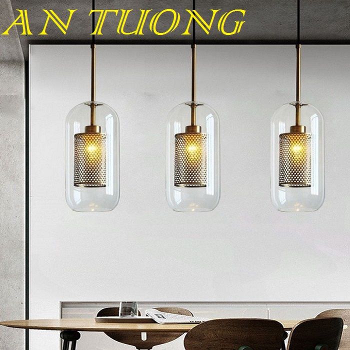 đèn thả trần, đèn thả trang trí bàn ăn, trang trí quầy bar, trang trí đảo bếp 054