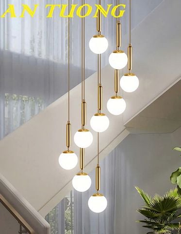  đèn thả trần thông tầng cầu thang giếng trời đẹp, hiện đại, giá tốt 0039 