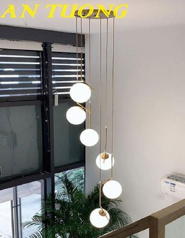  đèn thả trần thông tầng cầu thang giếng trời đẹp, hiện đại, giá tốt 0031 