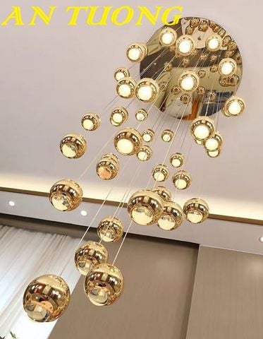  đèn thả trần thông tầng cầu thang giếng trời đẹp, hiện đại, giá tốt 0034 