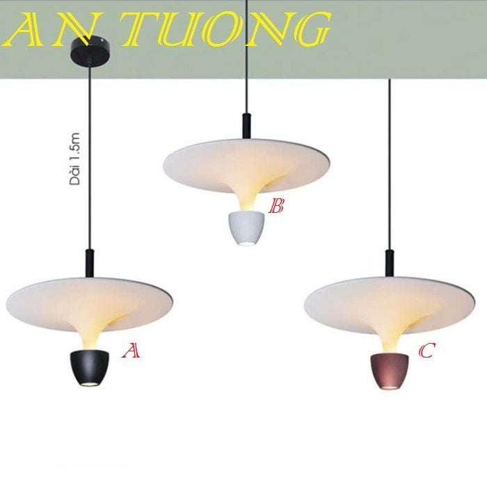 đèn treo thả trần trang trí quầy bar, đảo bếp, trang bàn ăn phòng bếp 01