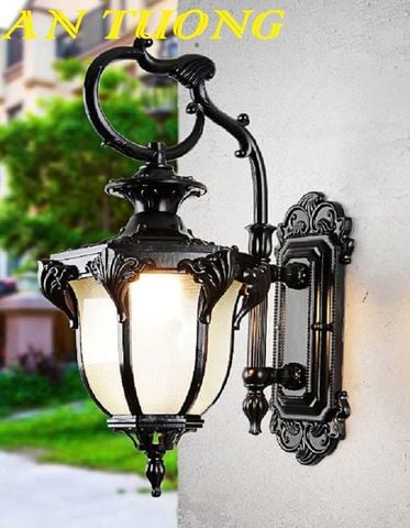  đèn treo tường ngoài trời trang trí vách tường, trụ cột ngoài trời tân cổ điển 059 