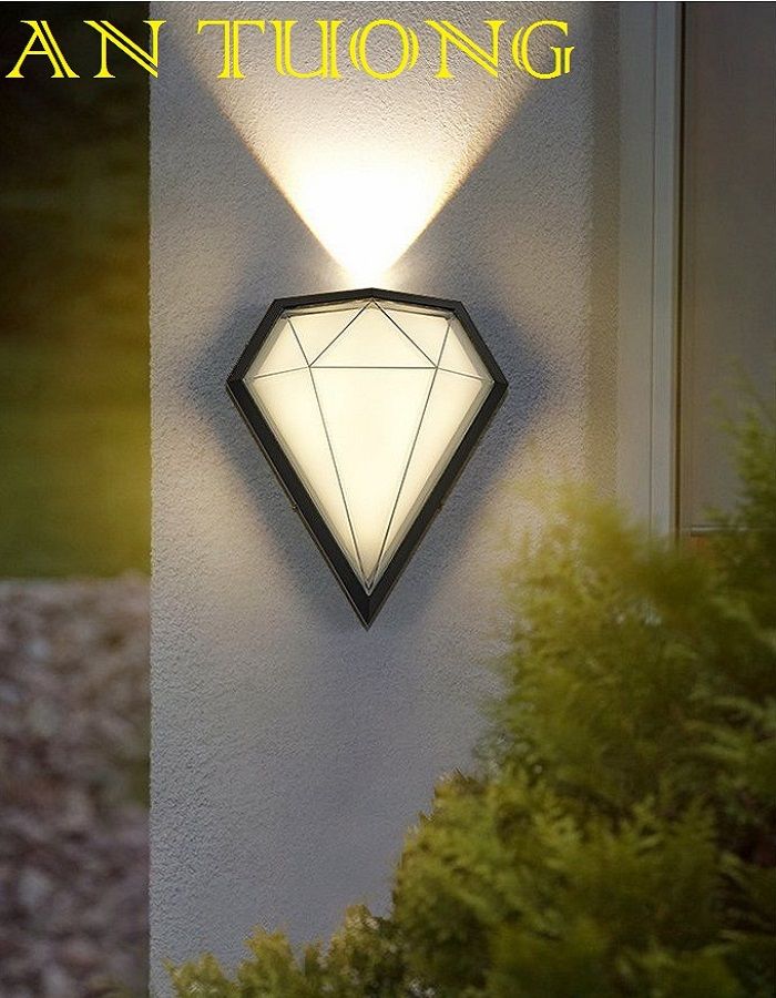 đèn treo tường ngoài trời trang trí vách tường, trụ cột hàng rào sân vườn ngoài trời, ngoài nhà 018