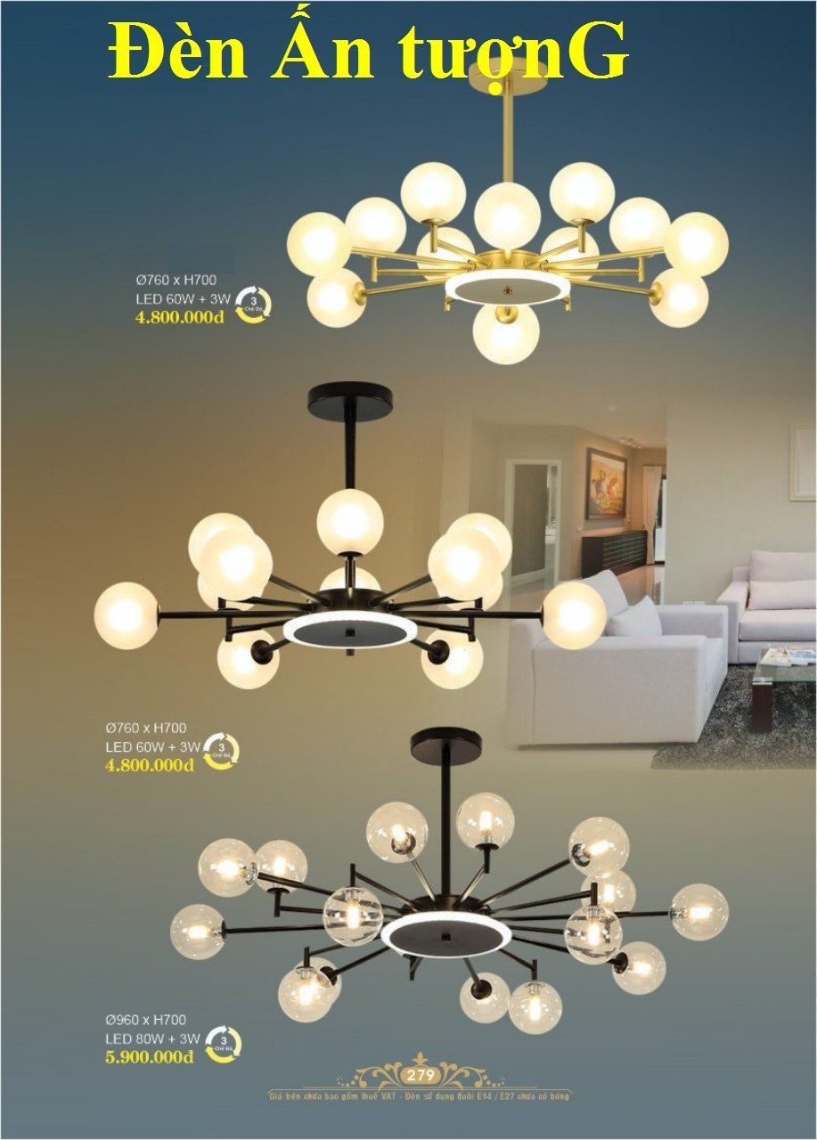 đèn thả trang trí đẹp, đèn thả bàn ăn, đèn thả phòng khách, phòng ăn, đèn thả phòng ngủ 39