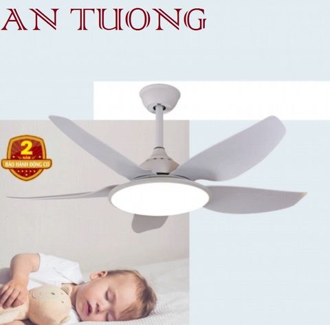  QUẠT TRẦN ĐÈN CÁNH NHỰA ABS 5 CÁNH TRANG TRÍ PHÒNG KHÁCH, PHÒNG BẾP, PHÒNG ĂN 