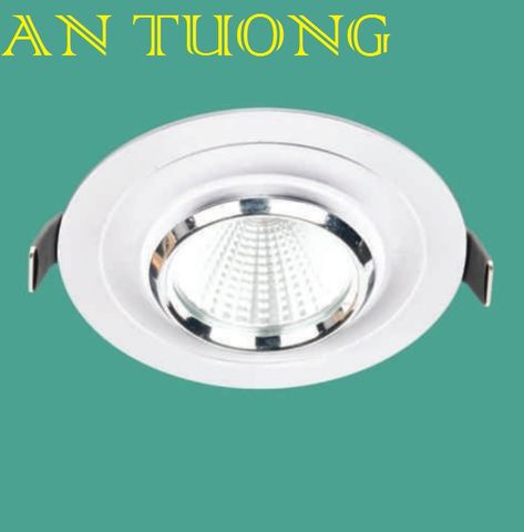  đèn led spotlight âm trần xoay chiếu điểm 9w - góc chiếu 24 độ, góc xoay 90 độ 