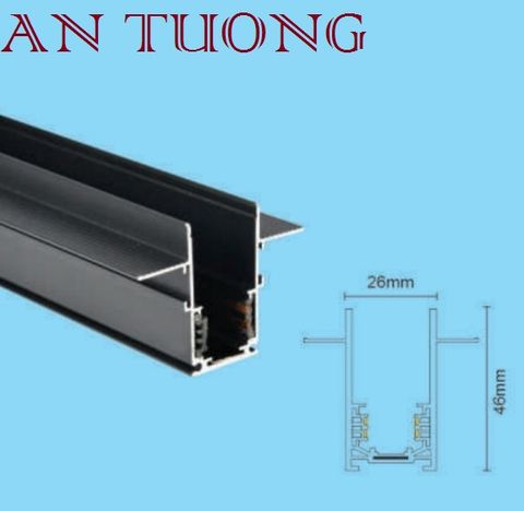  thanh ray nâm châm âm trần 0,6m, 1m, 1.5m 