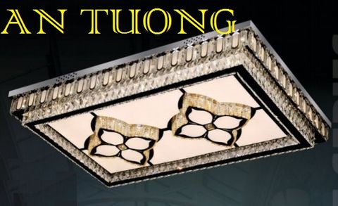  đèn mâm ốp trần pha lê led trang trí  kích thước lớn dài 1200mm x rộng 800mm - 03 