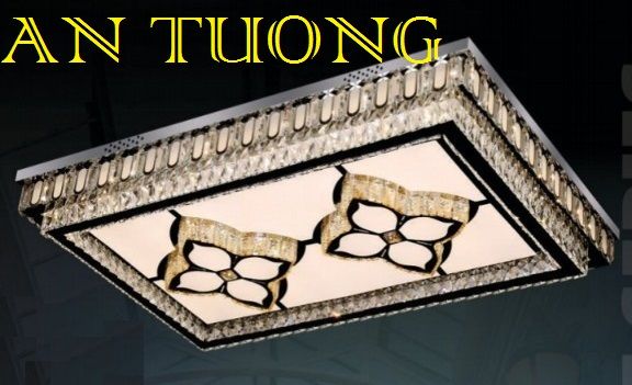 đèn mâm ốp trần pha lê led trang trí  kích thước lớn dài 1200mm x rộng 800mm - 03