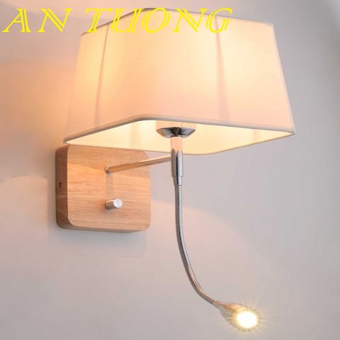  đèn ngủ treo tường trang trí phòng ngủ LED kết hợp đèn rọi đọc sách ánh sáng vàng 06 