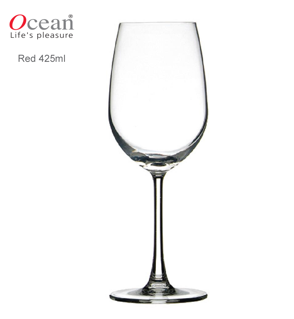 6 ly rượu vang đỏ cơ bản thủy tinh 425ml- red wine glass 425ml